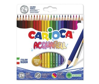 Carioca ξυλομπογιές ακουαρέλας 24 χρωμάτων