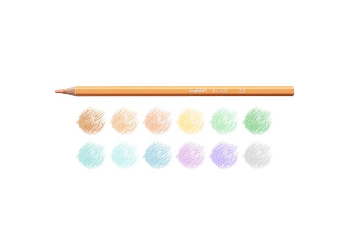 Carioca ξυλομπογιές με 12 pastel χρώματα Carioca ξυλομπογιές με 12 pastel χρώματα