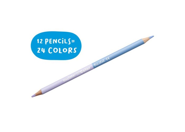 Carioca Bicolor ξυλομπογιές 12 χρωμάτων Carioca Bicolor ξυλομπογιές 12 χρωμάτων