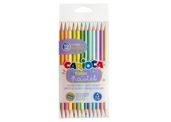 Carioca Bicolor ξυλομπογιές 12 χρωμάτων