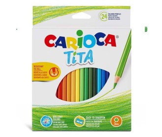 Carioca Tita ξυλομπογιές 24 χρωμάτων Carioca Tita ξυλομπογιές 24 χρωμάτων