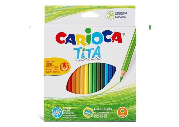 Carioca Tita ξυλομπογιές 24 χρωμάτων