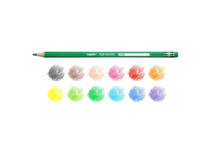 Carioca Tita erasable ξυλομπογιές 12 χρωμάτων Carioca Tita erasable ξυλομπογιές 12 χρωμάτων