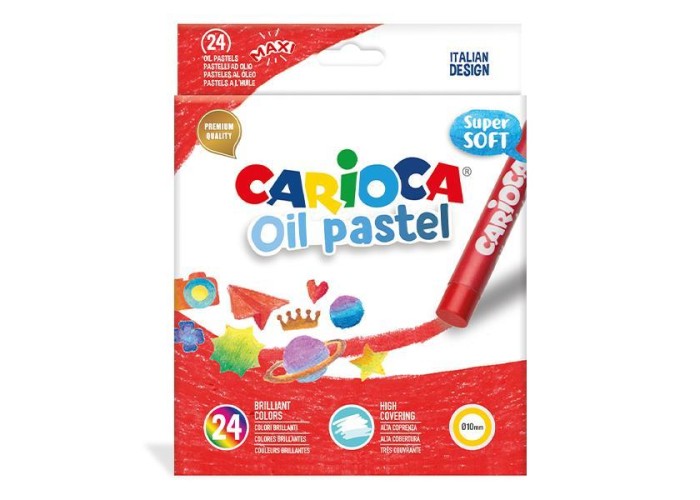 Carioca λαδοπαστέλ 24 χρωμάτων Carioca λαδοπαστέλ 24 χρωμάτων