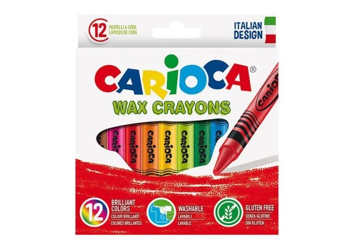 Carioca κηρομπογιές 12 χρωμάτων