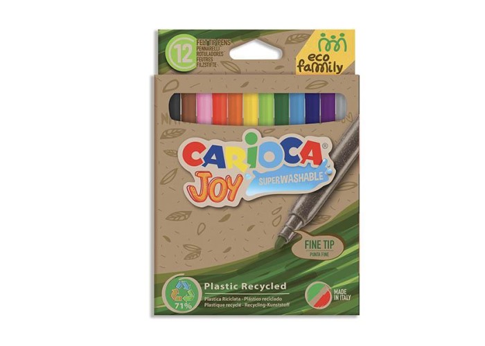 Carioca EcoFamily Joy μαρκαδόροι 12 χρωμάτων