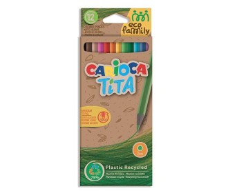 Carioca EcoFamily Tita ξυλομπογιές  12 χρωμάτων Carioca EcoFamily Tita ξυλομπογιές  12 χρωμάτων