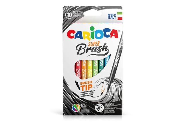 Carioca Super-Brush μαρκαδόροι 10 χρωμάτων Carioca Super-Brush μαρκαδόροι 10 χρωμάτων