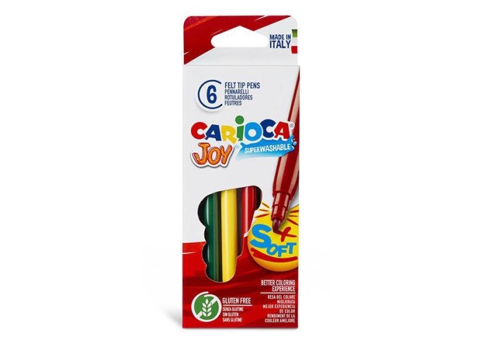 Carioca Joy μαρκαδόροι 6 χρωμάτων