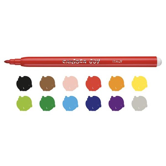 Carioca Joy μαρκαδόροι 12 χρωμάτων Carioca Joy μαρκαδόροι 12 χρωμάτων