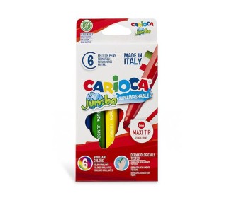 Carioca Jumbo μαρκαδόροι 6 χρωμάτων Carioca Jumbo μαρκαδόροι 6 χρωμάτων