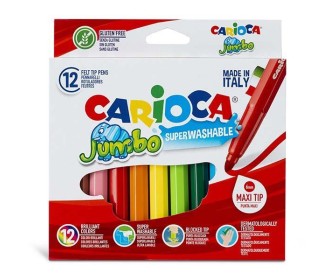 Carioca Jumbo μαρκαδόροι 12 χρωμάτων Carioca Jumbo μαρκαδόροι 12 χρωμάτων