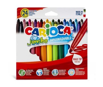 Carioca Jumbo μαρκαδόροι 24 χρωμάτων Carioca Jumbo μαρκαδόροι 24 χρωμάτων