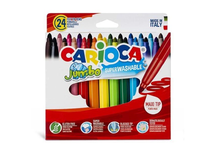 Carioca Jumbo μαρκαδόροι 24 χρωμάτων