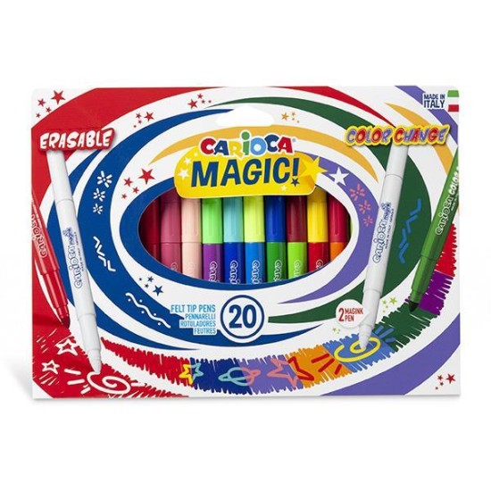 Carioca magic markers μαρκαδόροι 20 χρωμάτων Carioca magic markers μαρκαδόροι 20 χρωμάτων