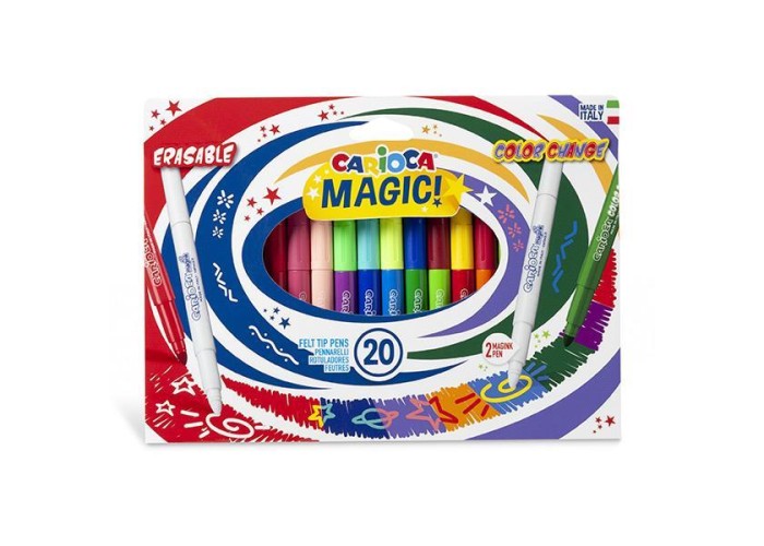 Carioca magic markers μαρκαδόροι 20 χρωμάτων