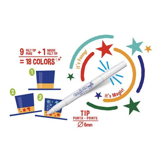 Carioca magic color change μαρκαδόροι 10 χρωμάτων Carioca magic color change μαρκαδόροι 10 χρωμάτων