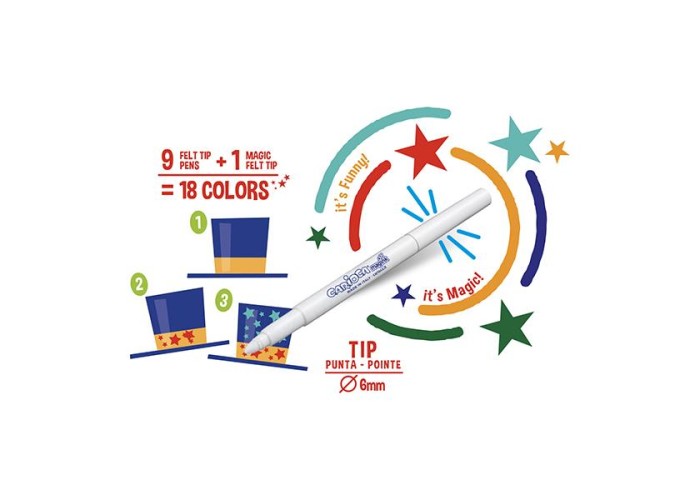 Carioca magic color change μαρκαδόροι 10 χρωμάτων Carioca magic color change μαρκαδόροι 10 χρωμάτων