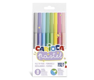 Carioca μαρκαδόροι pastel 8 χρωμάτων Carioca μαρκαδόροι pastel 8 χρωμάτων