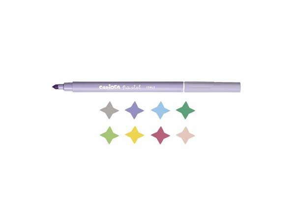 Carioca μαρκαδόροι pastel 8 χρωμάτων Carioca μαρκαδόροι pastel 8 χρωμάτων