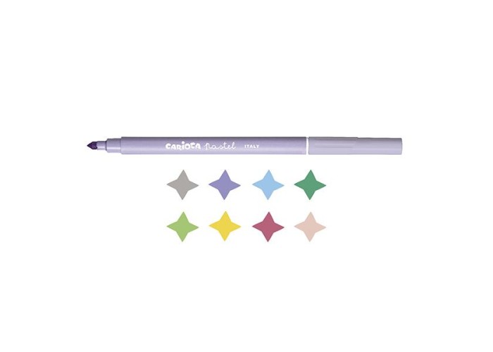 Carioca μαρκαδόροι pastel 8 χρωμάτων Carioca μαρκαδόροι pastel 8 χρωμάτων