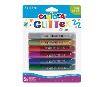 Carioca glitter glue spark 6x10,5ml Carioca glitter glue spark 6x10,5ml