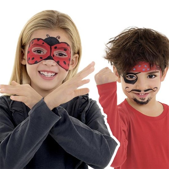 Carioca Mask Up προσώπου Carnivalσετ 3 χρωμάτων Carioca Mask Up προσώπου Carnivalσετ 3 χρωμάτων