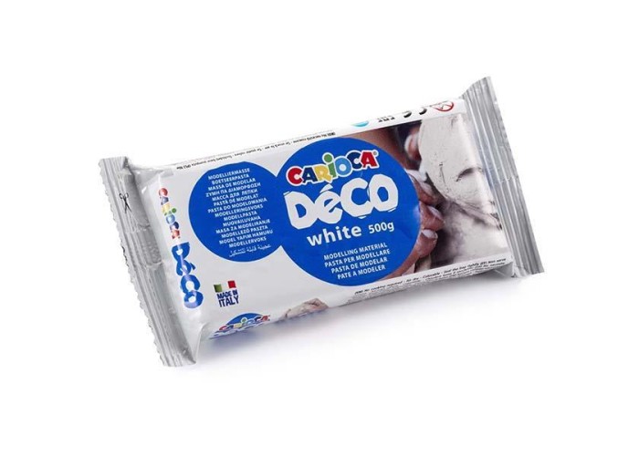 Carioca Decò λευκός πηλός 500gr. Carioca Decò λευκός πηλός 500gr.