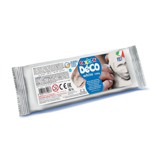 Carioca Decò λευκός πηλός 1000gr. Carioca Decò λευκός πηλός 1000gr.