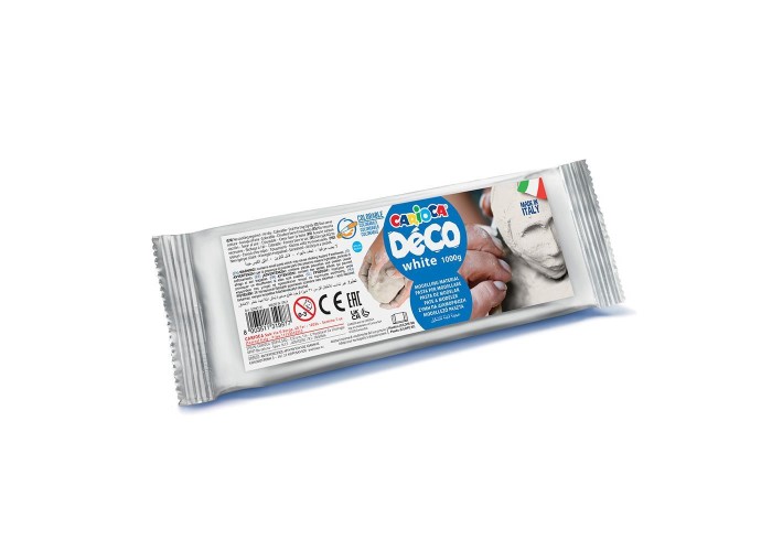 Carioca Decò λευκός πηλός 1000gr. Carioca Decò λευκός πηλός 1000gr.