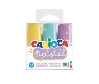 Carioca μαρκαδόροι υπογράμμισης mini σε παστέλ χρώματα 3 τμχ Carioca μαρκαδόροι υπογράμμισης mini σε παστέλ χρώματα 3 τμχ