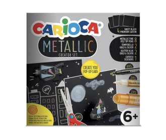Carioca metalic play box για κατασκευή pop-up κάρτας Carioca metalic play box για κατασκευή pop-up κάρτας
