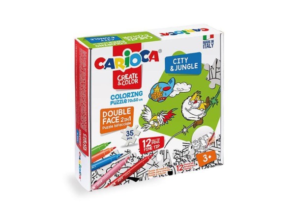 Carioca Puzzle 2σε1 χρωματίζω  Carioca Puzzle 2σε1 χρωματίζω