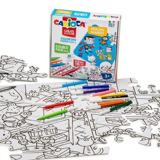 Carioca Puzzle 2σε1 χρωματίζω Carioca Puzzle 2σε1 χρωματίζω