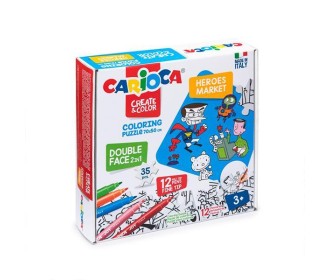 Carioca Puzzle 2σε1 χρωματίζω 