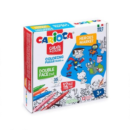 Carioca Puzzle 2σε1 χρωματίζω Carioca Puzzle 2σε1 χρωματίζω