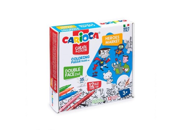 Carioca Puzzle 2σε1 χρωματίζω Carioca Puzzle 2σε1 χρωματίζω