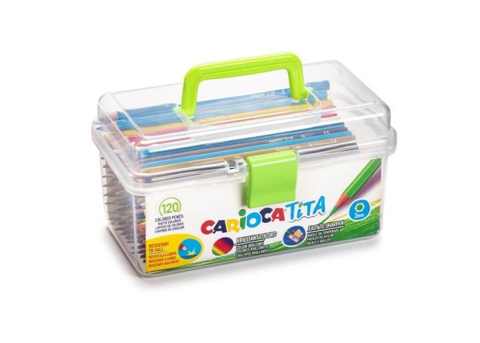 Carioca Tita ξυλομπογιές 120 χρωμάτων σε βαλιτσάκι