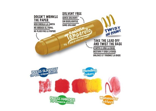Carioca Temperello Metallic μαρκαδόροι ζωγραφικής 6 χρωμάτων Carioca Temperello Metallic μαρκαδόροι ζωγραφικής 6 χρωμάτων