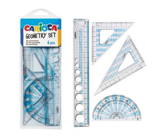 Carioca σετ γεωμετρικών οργάνων 4 τεμαχίων