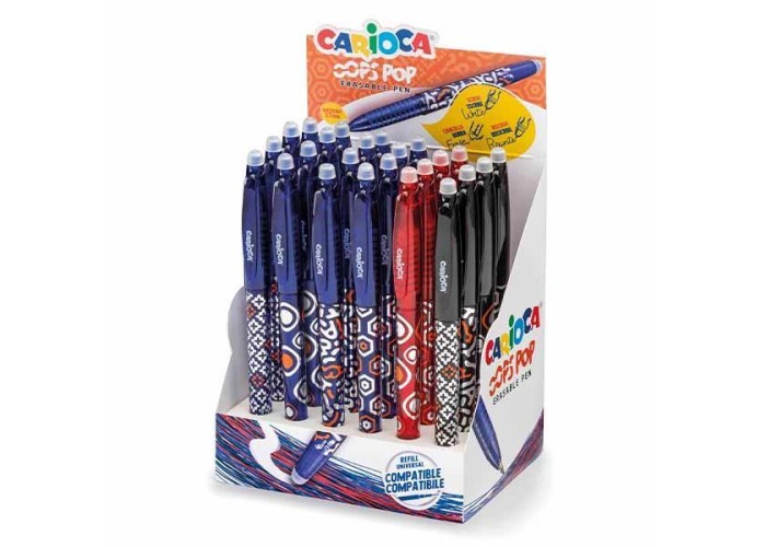Carioca OOPS στυλό Erasable 0,7mm σε 3 χρώματα