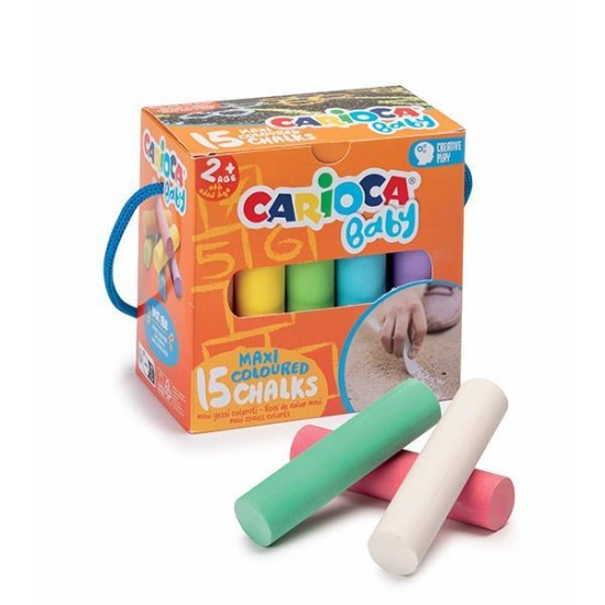 Carioca Baby κιμωλίες maxi σετ 15τμχ Carioca Baby κιμωλίες maxi σετ 15τμχ