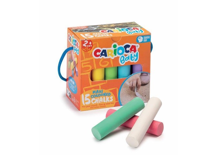 Carioca Baby κιμωλίες maxi σετ 15τμχ
