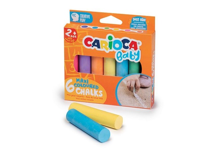 Carioca Baby κιμωλίες maxi σετ 6τμχ