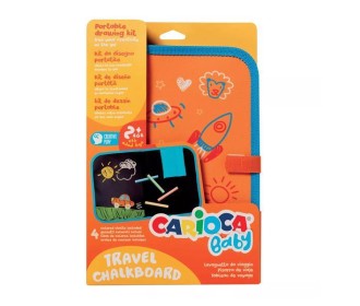 Carioca Baby travel kit πίνακας με 4 κιμωλίες Carioca Baby travel kit πίνακας με 4 κιμωλίες