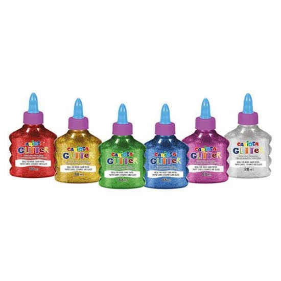 Carioca χρυσόκολλα metallic 88ml 6 χρωμάτων