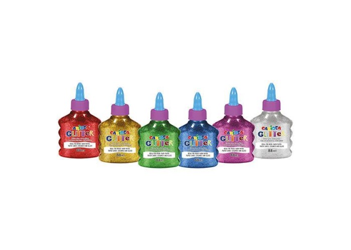 Carioca χρυσόκολλα metallic 88ml 6 χρωμάτων Carioca χρυσόκολλα metallic 88ml 6 χρωμάτων