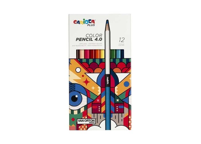 Carioca Plus color ξυλομπογιές Ø 4,0χιλ.,12 χρωμάτων Carioca Plus color ξυλομπογιές Ø 4,0χιλ.,12 χρωμάτων