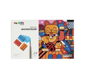 Carioca plus χρώματα ακουαρέλας 24 τεμ. με πινέλο