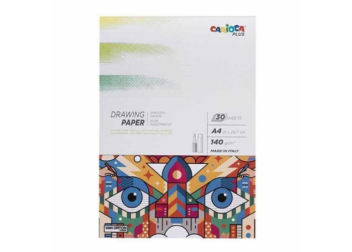 Carioca plus μπλοκ σχεδίου A4. 30φ., 140γρ.